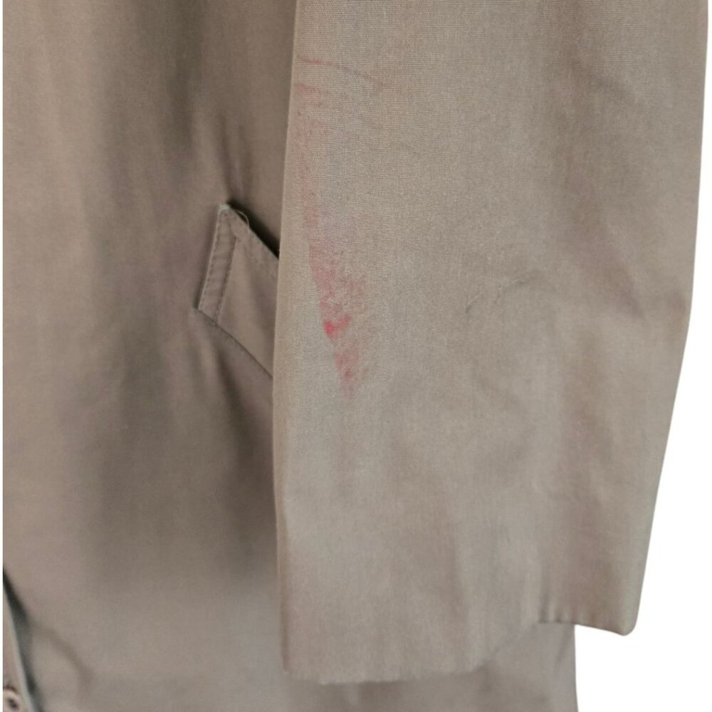 London Fog Womens Beige Trench Coat Zip Out Lining Weatherproof Button Closure - Picture 8 of 11